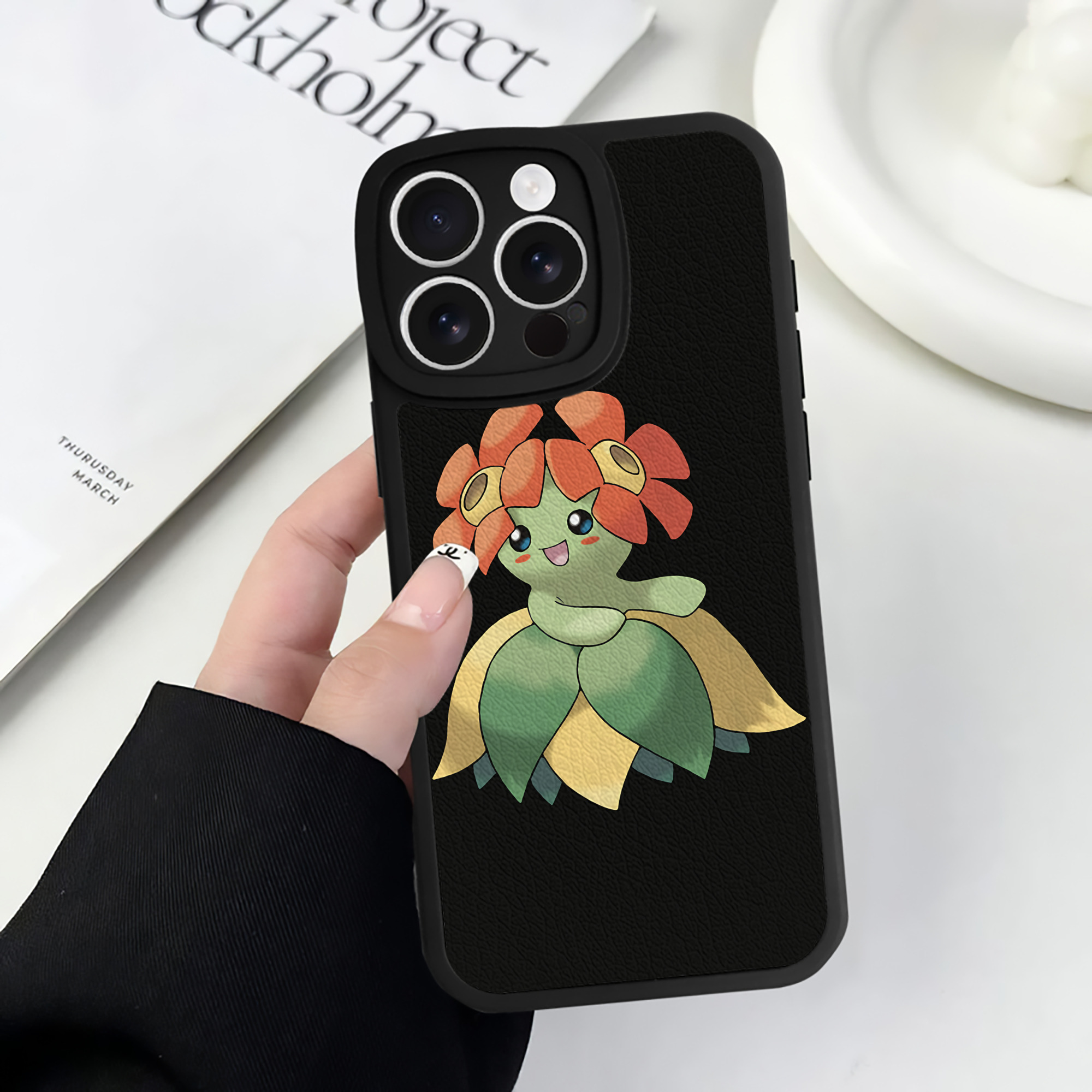 （画像用） ポケットモンスター Pokémon 【iPhone 16シリーズ対応】シリコンスマホケース（レザー調） 材質：シリコン